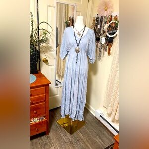 NWOT Elegant Baby blue  Maxi Dress